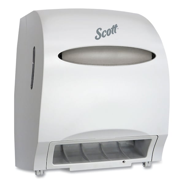 Scott Electronic Hard Roll Towel Dispenser, 12.7w x 9.572d x 15.761h, White 48858 - main